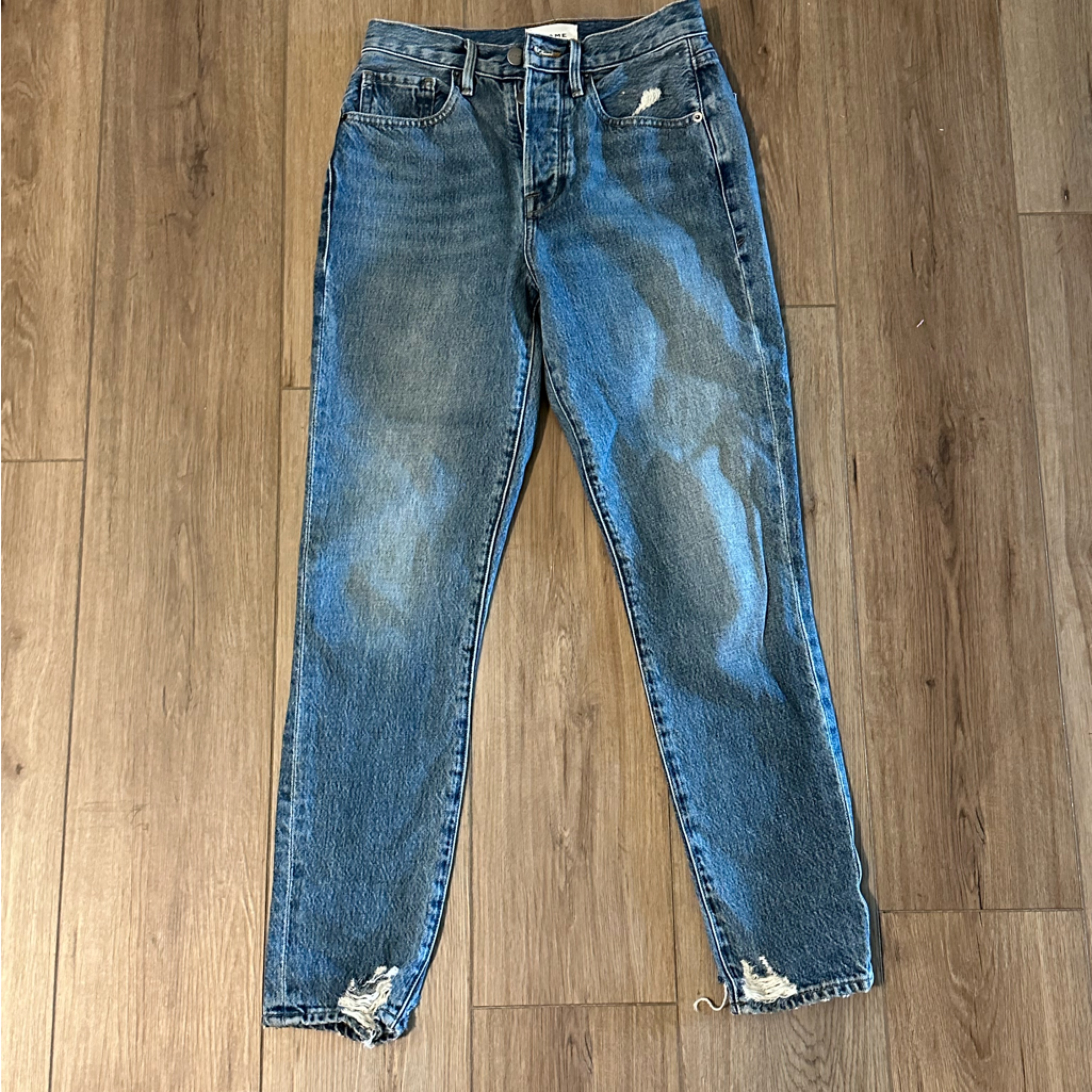 Frame Le Original Skinny Distressed Jeans - 100% Cotton